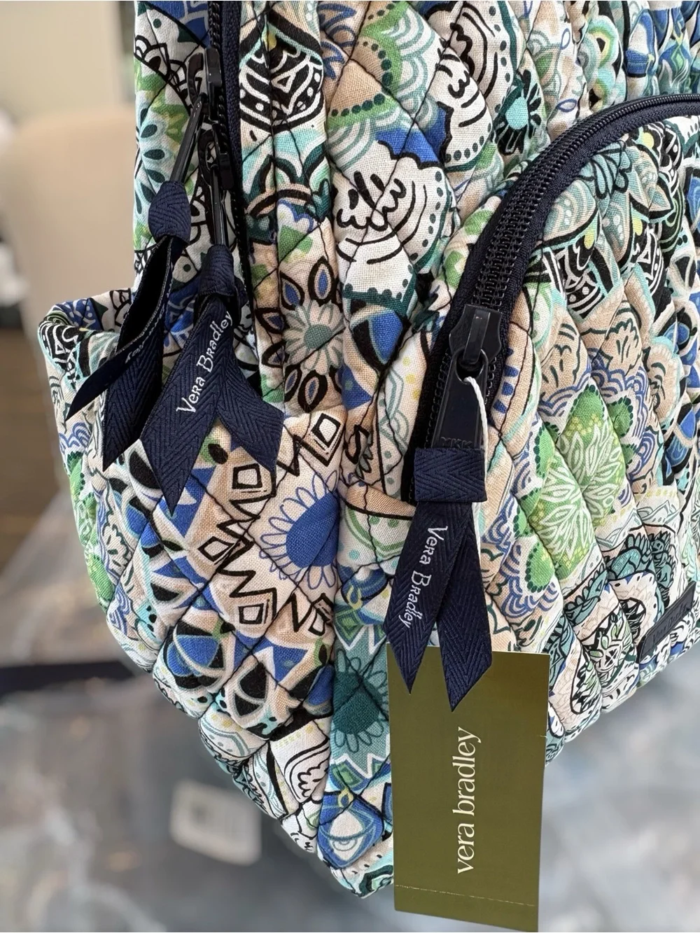 🌸Vera Bradley Cotton Essential Backpack Sketched Medallion